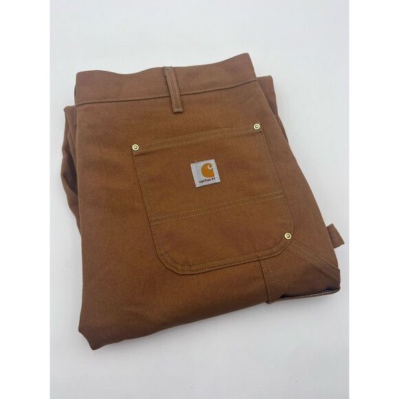 Carhartt Loose Original Fit Double Knee Pants Canvas Carpenter B01 BRN 38X34 USA - Picture 1 of 16